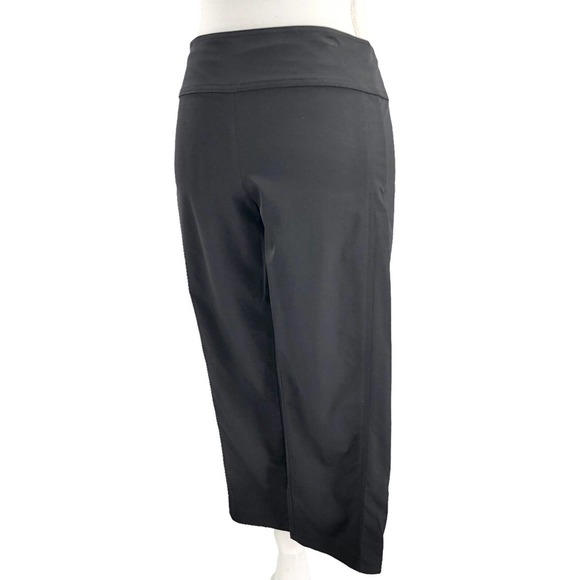 Diane Von Furstenberg NEW Womens Size 8 Sweetie Pie Nylon Capri Pants in Black - Picture 3 of 7